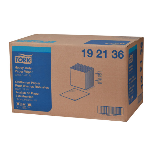 Tork Heavy-Duty Industrial Paper Wiper White - 16 Packs per Case, 56 Sheets per Pack, Advanced Quality