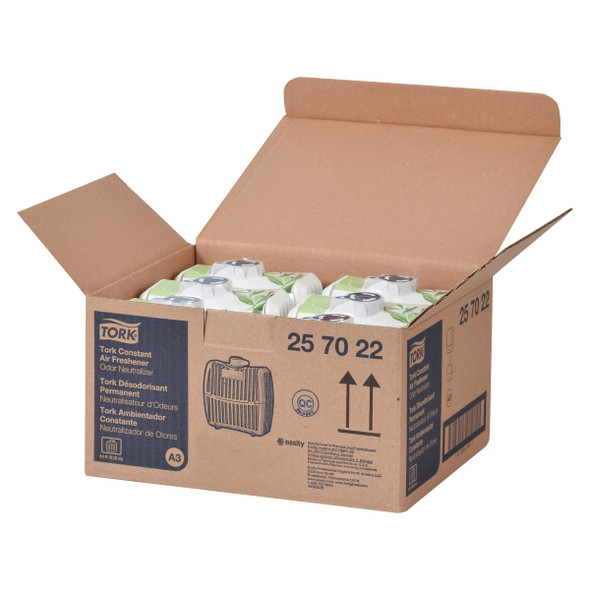 Tork Constant Air Freshener Refill, Odor Neutralizer A3 - 6 per Case, Premium Quality, White
