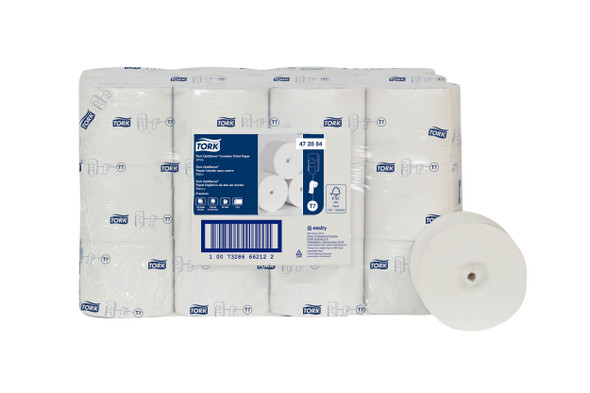 Tork OptiServe Coreless Toilet Paper - 2 ply - 36 Rolls per Case, 750 Sheets per Roll, Premium Quality