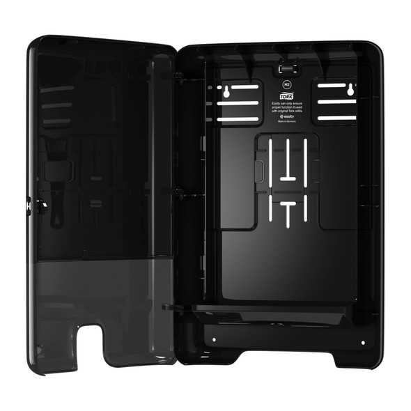 Tork Xpress Multifold Hand Towel Dispenser - 1 per Case, Elevation Design, Plastic, Black, Genuine Tork
