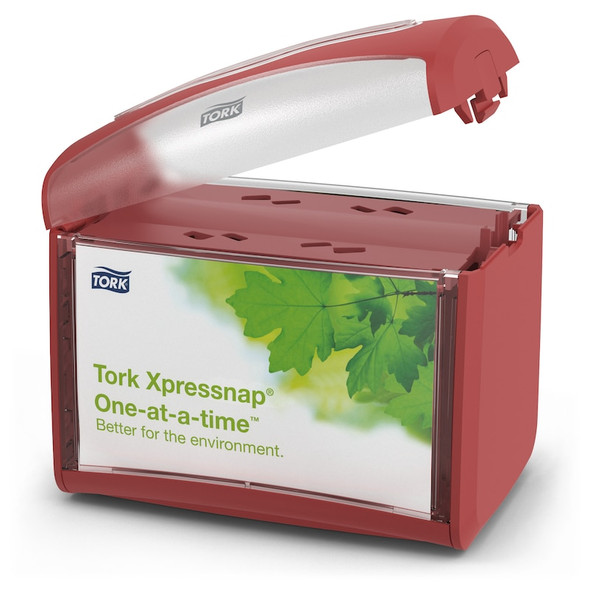Tork Xpressnap Tabletop Napkin Dispenser Red N4 - 4 per Case, Xpressnap napkin system, Universal Quality