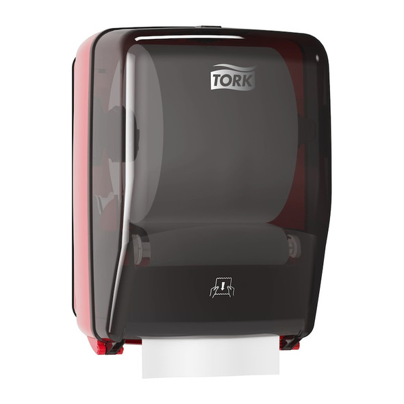 Tork Wall-Mounted Paper Towel Dispenser Washstation Black/Red W6 - Tork Performance Washstation Dispenser