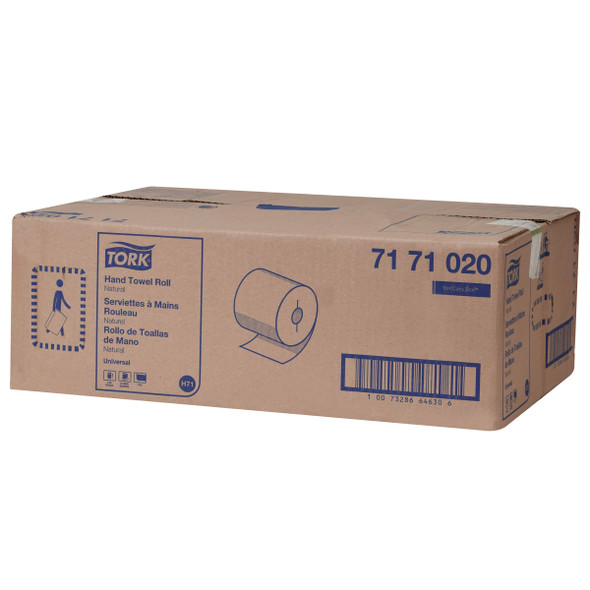 Tork Universal Hand Towel Roll - 6 Rolls per Case, Universal Quality, Natural, 1-Ply, Genuine Tork
