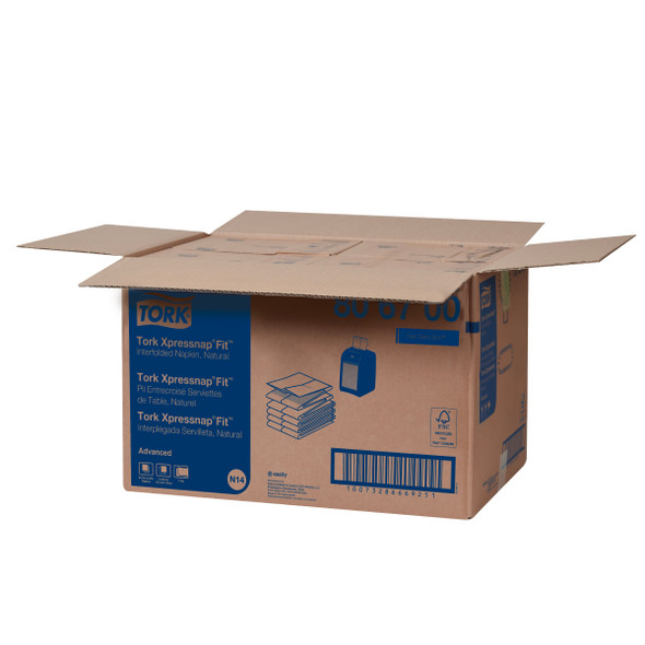 Tork Xpressnap Fit Natural Dispenser Napkin - 36 Packs per Case, Xpressnap Fit Napkin Dispenser System
