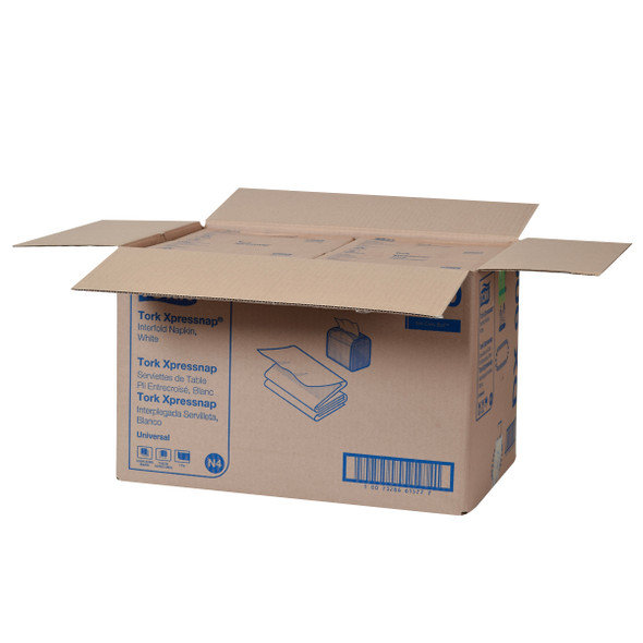 Tork Xpressnap White Dispenser Napkin N4 - 12 Packs per Case, Xpressnap napkin system, Universal Quality