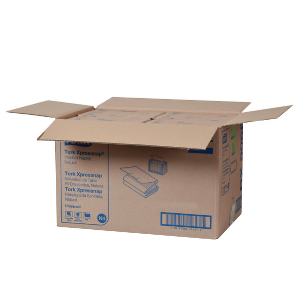 Tork Xpressnap Natural Dispenser Napkin N4 - 12 Packs per Case, Xpressnap napkin system, Universal Quality