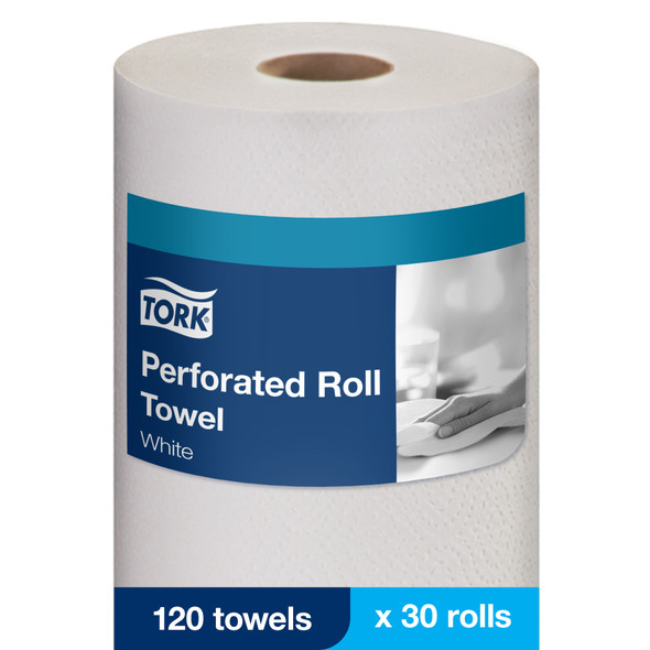 Tork Perforated Roll Towel Handi-Size - 30 Rolls per Case, 120 Sheets per Roll, Advanced Quality