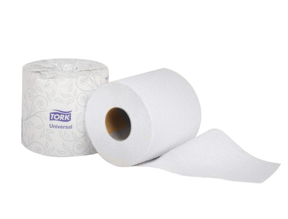 Tork Universal Bath Tissue Roll, 2-Ply - 48 Rolls per Case, 500 Sheets per Roll, Universal Quality