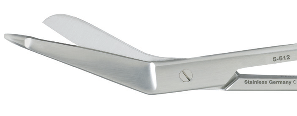 Integra Miltex Lister Bandage Scissors 5-1/2 in and 7-1/4 in, Reusable Stainless Steel, Flat Probe Tip