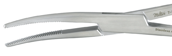 Integra Miltex Kelly Forceps Sterile Single-Use 5-1/2 in, Straight Box of 25 and Curved Options