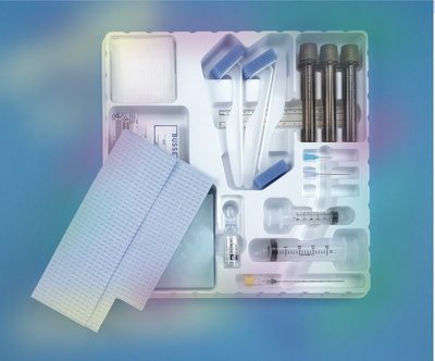 Busse Amniocentesis Trays with 20G x 3-1/2 in Titan Quincke Spinal Needle, Standard and Safety-Deluxe, Sterile