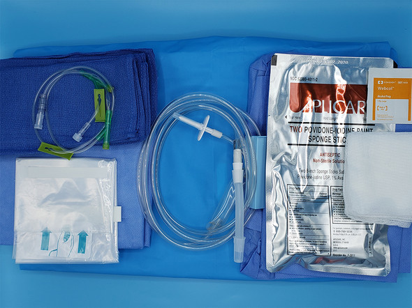 Busse Hysteroscopy Pack, Sterile, Under Buttocks Drape with Pouch, Leggings, Irrigation and Extension Sets