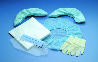 Busse Deluxe Staff Protection Kit, Gown, Mask with Face Shield, Gloves, Shoe Covers and Cap, 20 per Case