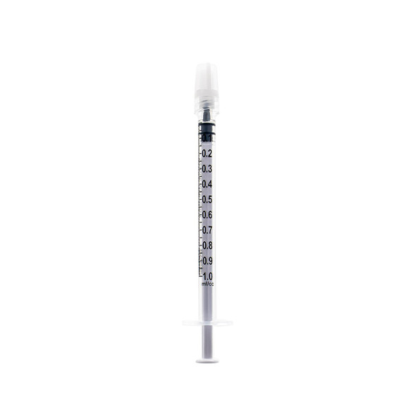 Exel 1 mL Syringes Only – Tuberculin Luer Lock and Luer Slip with Cap, Low Dead Space, Case Lots