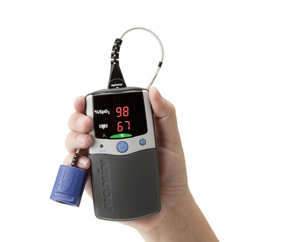 Nonin PalmSAT 2500A Handheld Pulse Oximeter with Alarms, PureSAT SpO2 and 60 Hour Battery Life