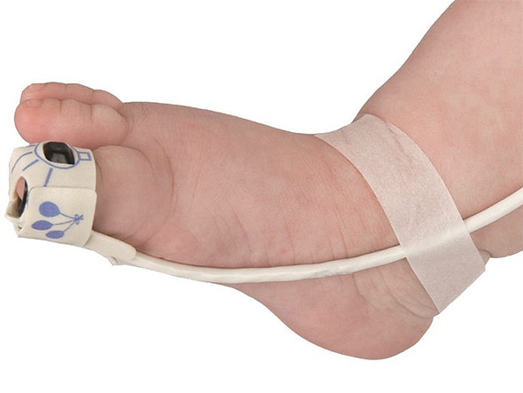 Nonin 8008J PureLight Reusable Infant Flex SpO2 Sensor with FlexiWrap Attachment, 1 Meter Cable