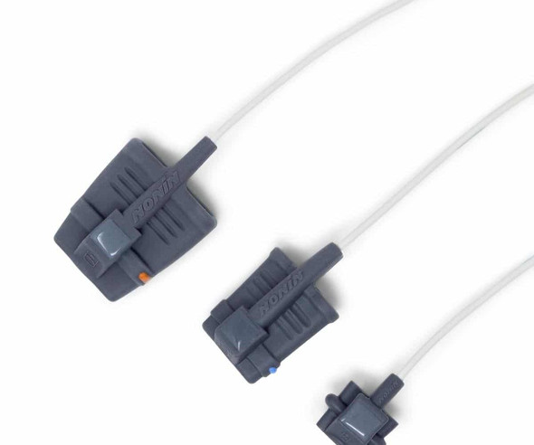 Nonin 8000SS PureLight Reusable Small Soft SpO2 Sensor for Extended Monitoring, 1 and 3 Meter Cables
