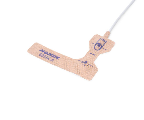Nonin 6000C Disposable Cloth SpO2 Sensors with Stretch Tear-Resistant Wrap, Four Sizes, Box of 24