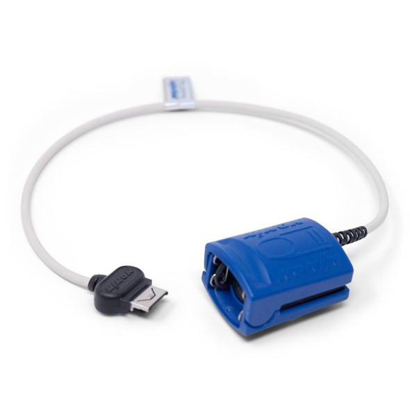 Nonin 8000AA-WO2 PureLight Reusable Finger Clip SpO2 Sensor for WristOx2 3150, 16-Pin, 30 cm Cable
