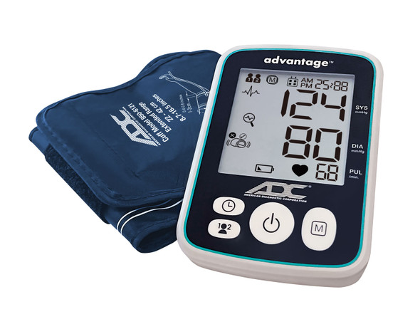 ADC Advantage 6112 Upper Arm Blood Pressure Monitor with Smart Logic Modulation and Automatic Fit Check