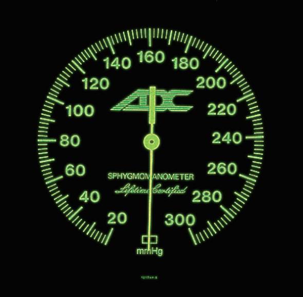 ADC Diagnostix 752M Mobile Sphygmomanometer with 6 Inch Luminescent Dial, Spider-Leg Stand and Cuff Basket