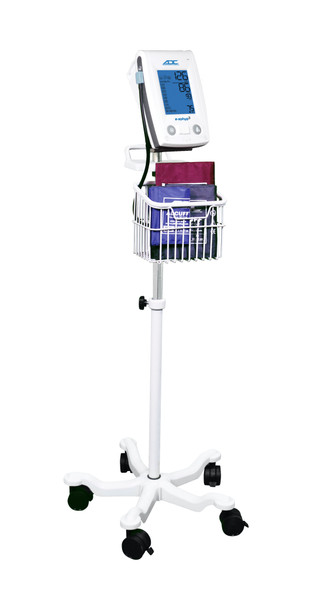 ADC E-Sphyg 3 Mobile Stand with Five Rolling Casters, Cuff Storage Basket and Mounting Bracket