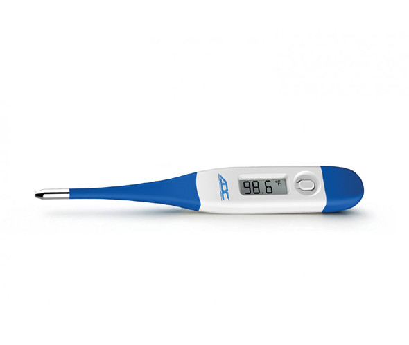 ADC Adtemp 415 Digital Thermometer with 18 Second Oral Readings, Large LCD, Last-Reading Memory and Sheaths