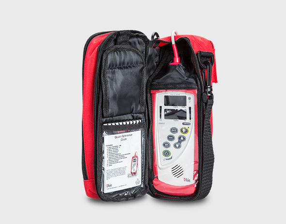 Masimo Protective Carrying Case in Red for Rad-57 and Rad-5 Handheld Pulse CO-Oximeters, Padded Storage