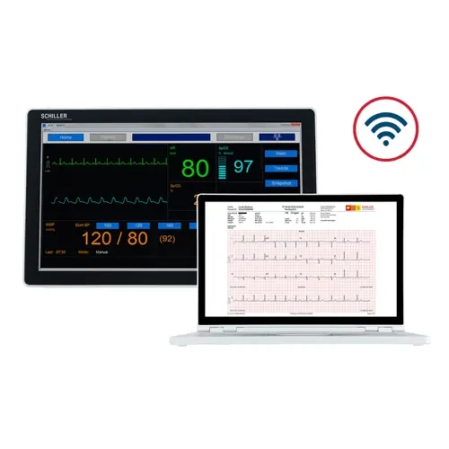 Schiller Diagnostic Station DS20 All-in-One Vitals and Resting ECG Station with Touchscreen and Masimo SpO2