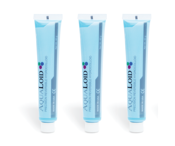 Gingi-Pak AquaLoid Blue Fast Temper Reversible Hydrocolloid Impression Material in Tubes, 3 to 5 Minute Temper