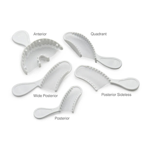 Gingi-Pak iMesh Dual-Arch Trays with Thin Non-Tear Mesh, Intro, Anterior, Posterior and Quadrant Styles