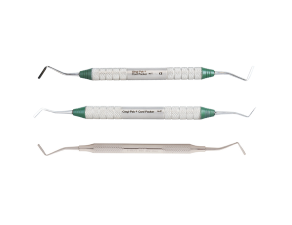 Gingi-Pak Steel Handle Instruments, Stainless Steel Birtle Spatula and Cord Packers, Posterior and Anterior