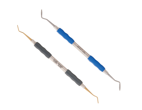 Gingi-Pak Silicone Handle Instruments, Nemetz Cord Packer No. 3 and Stark Cord Placer with Tactile Grips