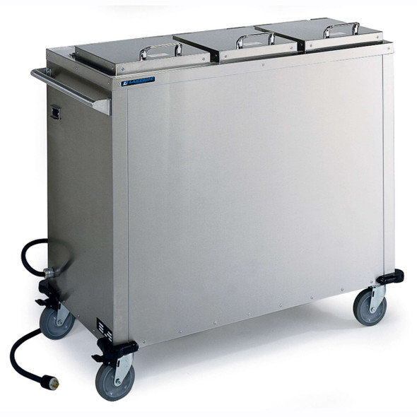 Lakeside Mobile Plate Dispenser with Three Stacks for 7 to 10-1/4 in Round Plates, NSF Listed