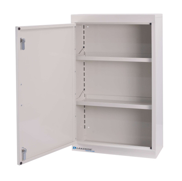 Lakeside Narcotic Cabinet with Single Door, Double Lock and Two Adjustable Shelves, 18 x 8 x 30 in Overall