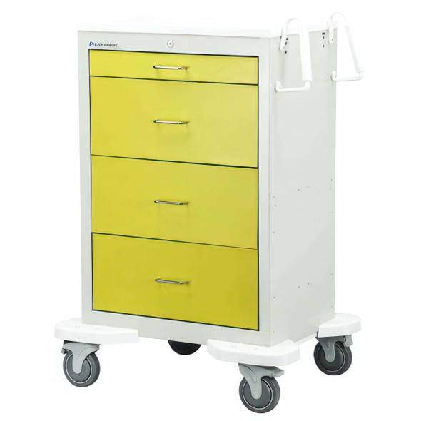 Lakeside Classic Cart with Four Drawers with Key Lock, 46-1/4 in H x 25 in D x 32 in W Overall