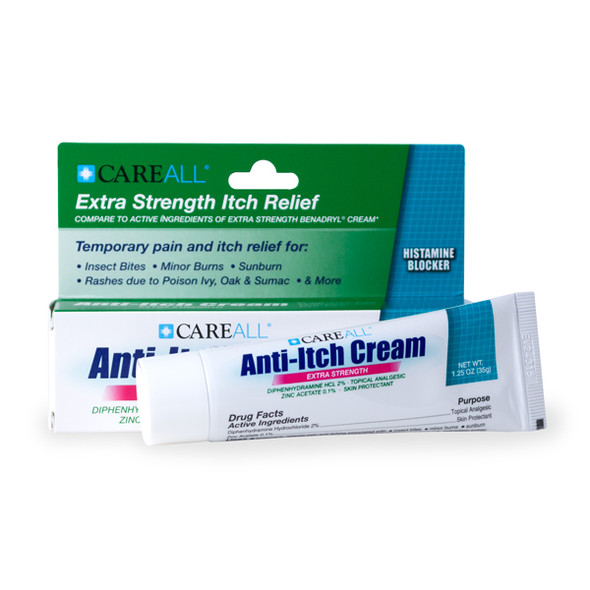 New World Imports CareAll 1.25 oz. Anti-Itch Cream Extra Strength, 24 tubes/case, Case Pack