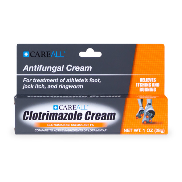New World Imports CareAll 1 oz. Clotrimazole Antifungal Cream, Compare to Lotrimin AF Active Ingredient