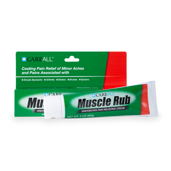 New World Imports CareAll 3 oz. Muscle Rub, 72 tubes/case, Bulk Case Pack for Facility Programs