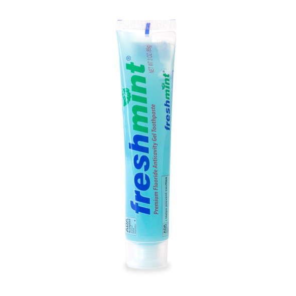 New World Imports Freshmint 3 oz. Premium Clear Gel Anticavity Fluoride Toothpaste, 72 tubes/case