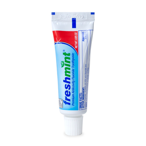 New World Imports Freshmint .85 oz. Premium Anticavity Fluoride Toothpaste (ADA Approved), 144 tubes/case