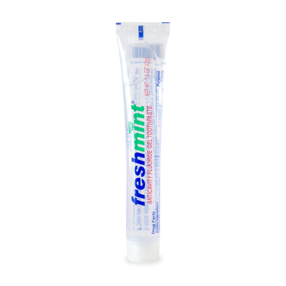 New World Imports Freshmint 1.5 oz. Clear Gel Anticavity Fluoride Toothpaste, 144 tubes/case