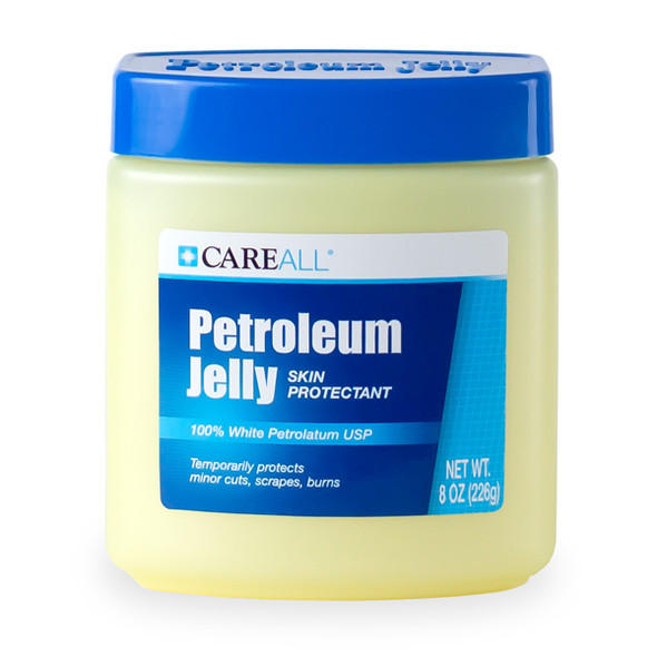 New World Imports CareAll 8 oz. Petroleum Jelly Jar, 4 cases of 12 jars (48 jars), Case Pack