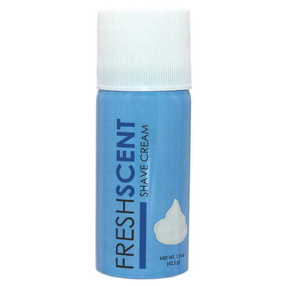 New World Imports Freshscent 1.5 oz. Aerosol Shave Cream, Bulk Case Pack for Facility Programs