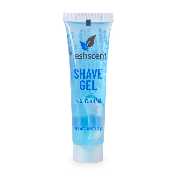 New World Imports Freshscent 0.85 oz. Shave Gel Tube, 5 boxes of 144 tubes (720 tubes), Case Pack
