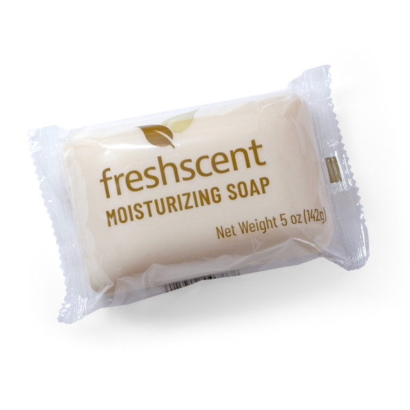 New World Imports Freshscent 5 oz. Moisturizing Soap, 72 bars/case, Bulk Case Pack for Facility Programs