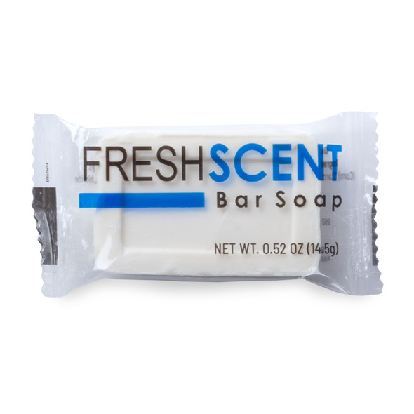 New World Imports Freshscent #3/4 (.52 oz) Bar Soap, 10 boxes of 100 bars (1000 bars), Case Pack