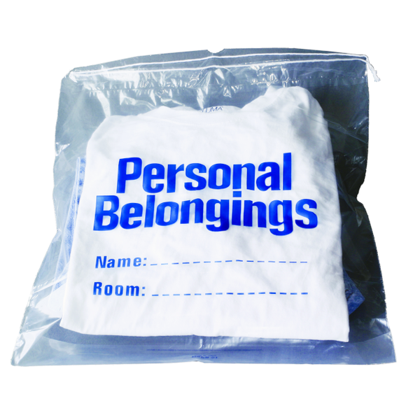 New World Imports Belongings Bag with Drawstring – 17″ x 20″, 250 bags/case, Patient Care and Hygiene Kits