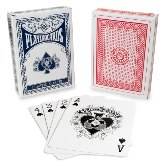 New World Imports Deck of Playing Cards, 144 decks/case, Bulk Case Pack for Facility Programs