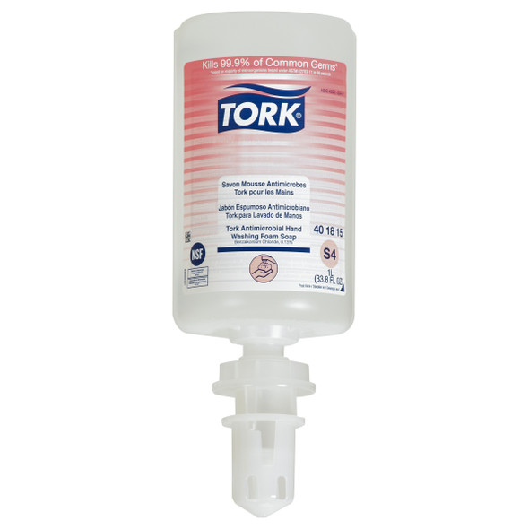 Tork Antimicrobial Hand Washing Foam Soap - 6 per Case, Soap and Sanitizer System, Premium Quality